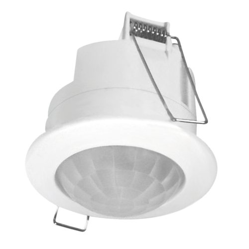Kanlux MERGE JQ-O, 220-240V AC, 2000VA, 73x76 mm, IP20, fehér, műanyag, PIR mozgásérzékelő, H360/V120, mennyezeti süllyesztett