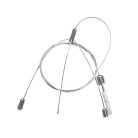 Kanlux 1500 mm 3-as elosztású sodronyos rögzítő lámpatestekhez, acél, ROPE - 2 db/csomag, 3 lámpatest rögzíthető 1 sodronyra
