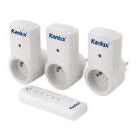   Kanlux APO TM‑6, 220–240 V AC, 50 Hz, fehér digitális időkapcsoló készlet – memória tárolóval, 10 programozható ciklussal, 24 órás és heti üzemmóddal