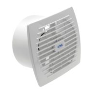   Kanlux 22W, 200 m³/h, 101x184 mm, IPX4, 38 dB(A), 50Hz, 2550 ford/perc, fehér fali süllyesztett fürdőszobai ventilátor, CYKLON EOL150P - húzókapcsolóval