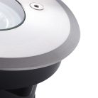 Kanlux GU10, IP67, Ø113 mm, IK10, rozsdamentes acél színű, acél házas, henger alakú járőfelületbe süllyesztett lámpatest, BERG DL