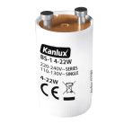 Kanlux, fénycső gyújtó 4-22 W (220-240 V induktív előtét, soros kapcsolás), BS-1 4-22W - megbízható indítás neoncsövekhez, 2 év garanciával​