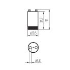 Kanlux, fénycső gyújtó 4-65 W (220-240 V induktív előtét), BS-2 4-65W - megbízható indítás neoncsövekhez, 2 év garanciával​