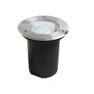 Kanlux E27, IP67, Ø150 mm, rozsdamentes acél színű, alumínium házas, henger alakú járőfelületbe süllyesztett lámpatest, XARD DL