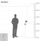 Kanlux E27, IP20, 190 mm, ezüst, műanyag asztali lámpa, SUZI - asztalra csíptethető