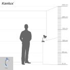 Kanlux E27, IP20, 190 mm, kék, műanyag asztali lámpa, SUZI - asztalra csíptethető