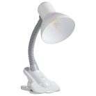 Kanlux E27, 190 mm, fehér, műanyag házas asztali lámpatest, SUZI