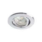 Kanlux Gx5,3, 12V, IP20, Ø82 mm, alumínium, alumínium házas, kerek, 30°-ban állítható mennyezeti spot lámpatest, RADAN