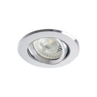   Kanlux Gx5,3, 12V, IP20, Ø82 mm, alumínium, alumínium házas, kerek, 30°-ban állítható mennyezeti spot lámpatest, RADAN