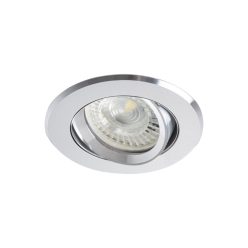   Kanlux Gx5,3, 12V, IP20, Ø82 mm, alumínium, alumínium házas, kerek, 30°-ban állítható mennyezeti spot lámpatest, RADAN