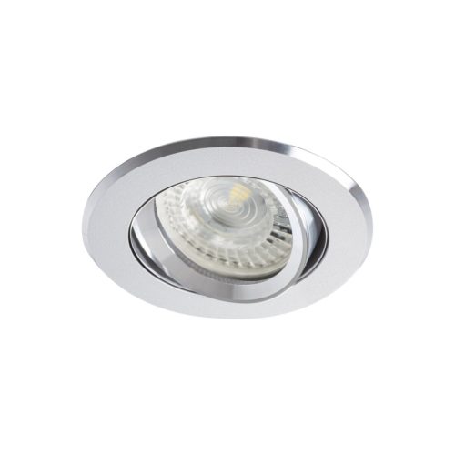 Kanlux Gx5,3, 12V, IP20, Ø82 mm, alumínium, alumínium házas, kerek, 30°-ban állítható mennyezeti spot lámpatest, RADAN