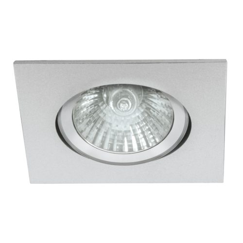 Kanlux GU10, IP20, 83x83 mm, alumínium, alumínium házas, szögletes, 30°-ban állítható mennyezeti spot lámpatest, TESON