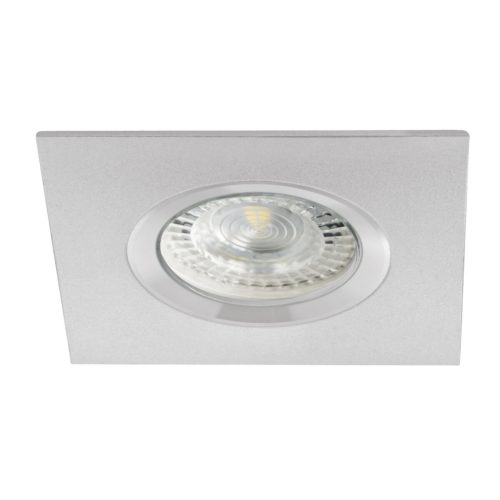 Kanlux GU10, IP20, 79x79 mm, alumínium, alumínium házas, szögletes, 30°-ban állítható mennyezeti spot lámpatest, TESON