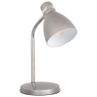 Kanlux E14, IP20, 295 mm, ezüst, acél asztali lámpa, ZARA