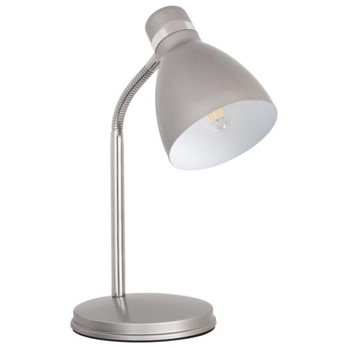 Kanlux E14, IP20, 295 mm, ezüst, acél asztali lámpa, ZARA