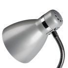 Kanlux E14, IP20, 295 mm, ezüst, acél asztali lámpa, ZARA