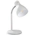 Kanlux E14, IP20, 295 mm, fehér, acél asztali lámpa, ZARA
