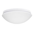 Kanlux E27, IP44, Ø280 mm, fehér, műanyag házas, kerek, mozgásérzékelős mennyezeti lámpatest, PIRES