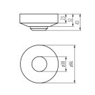 Kanlux ROLF JQ‑O, fehér, műanyag, 42×96 mm – mikrohullámú mozgásérzékelő, 9 m hatótávolsággal, 360°/160° tartománnyal, 6 s–12 min világítással