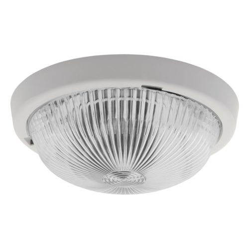 Kanlux E27, IP44, Ø245 mm, fehér, műanyag házas, kerek, mennyezeti lámpatest, SANGA