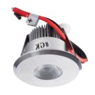 Kanlux, 1,2W, 110 lm, 3000K, 12V, alumínium, meleg fehér süllyesztett LED spotlámpa, HAXA