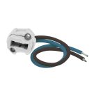 Kanlux kerámia lámpafoglalat, 250V AC, 2A, G9 foglalat - beépíthető kivitel 15 cm bekötővezetékkel, max. 180 °C üzemi hőmérséklet
