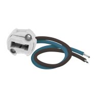   Kanlux kerámia lámpafoglalat, 250V AC, 2A, G9 foglalat - beépíthető kivitel 15 cm bekötővezetékkel, max. 180 °C üzemi hőmérséklet