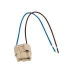 Kanlux kerámia lámpafoglalat, 250V AC, 2A, G9 foglalat - beépíthető kivitel 15 cm bekötővezetékkel, max. 180 °C üzemi hőmérséklet