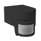 Kanlux SLICK JQ‑L‑B, fekete, műanyag, 85×125×77 mm – PIR mozgásérzékelő, 12 m hatótávolsággal, 160° vízszintes tartománnyal, 8s–10min világítási idővel