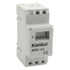 Kanlux, DIN-sínre szerelhető digitális időkapcsoló 16 A, 230 V (8 program), JVT3-16AS – asztronómiai funkcióval, 5 év garancia