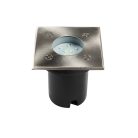 Kanlux 1W, 50 lm, 6500K, IP67, 94x95 mm, ezüst színű, alumínium házas, négyszög alakú hideg fehér járőfelületbe süllyesztett LED lámpatest, GORDO N
