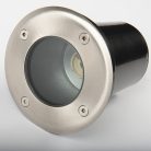 Kanlux GU10, IP67, Ø110 mm, rozsdamentes acél színű, alumínium házas, henger alakú járőfelületbe süllyesztett lámpatest, MORCO N