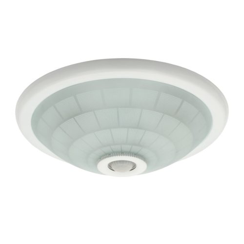 Kanlux 2xE27, IP20, Ø65 mm, fehér, acél házas, kerek, mozgásérzékelős mennyezeti lámpatest, FOGLER