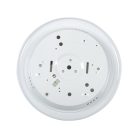 Kanlux 2xE27, IP20, Ø65 mm, fehér, acél házas, kerek, mozgásérzékelős mennyezeti lámpatest, FOGLER