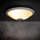 Kanlux 2xE27, IP20, Ø65 mm, fehér, acél házas, kerek, mozgásérzékelős mennyezeti lámpatest, FOGLER