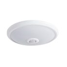 Kanlux 14W, 800 lm, 4000K, IP20, RA80, Ø290 mm, kerek, fehér, acél házas természetes fehér LED mennyezeti lámpatest, mozgásérzékelős, FOGLER LED