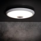 Kanlux 14W, 800 lm, 4000K, IP20, RA80, Ø290 mm, kerek, fehér, acél házas természetes fehér LED mennyezeti lámpatest, mozgásérzékelős, FOGLER LED