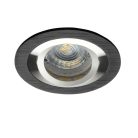 Kanlux Gx5,3, 12V, IP20, Ø92 mm, szálcsiszolt alumínium, alumínium házas, kerek, 30°-ban állítható mennyezeti spot lámpatest, SEIDY