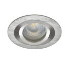 Kanlux Gx5,3, 12V, IP20, Ø92 mm, szálcsiszolt alumínium, alumínium házas, kerek, 30°-ban állítható mennyezeti spot lámpatest, SEIDY
