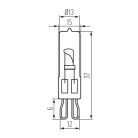 Kanlux G9, 20W, 235 lm, 2700K, 43 mm, meleg fehér halogén fényforrás, G9 STAR