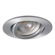   Kanlux Gx5,3, 12V, IP20, Ø82 mm, alumínium, alumínium házas, kerek, 30°-ban állítható mennyezeti spot lámpatest, EVIT