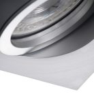 Kanlux Gx5,3, 12V, IP20, Ø82 mm, alumínium, alumínium házas, kerek, 30°-ban állítható mennyezeti spot lámpatest, EVIT