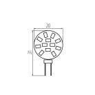 Kanlux 1,2W, 140 lm, 12V, 4000K, G4, természetes fehér LED fényforrás