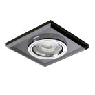 Kanlux Gx5,3, 12V, IP20, 90x90 mm, fekete, üveg házas, szögletes mennyezeti spot lámpatest, MORTA