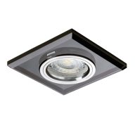   Kanlux Gx5,3, 12V, IP20, 90x90 mm, üveg házas, szögletes mennyezeti spot lámpatest, MORTA