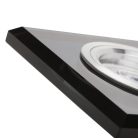Kanlux Gx5,3, 12V, IP20, 90x90 mm, fekete, üveg házas, szögletes mennyezeti spot lámpatest, MORTA