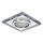 Kanlux Gx5,3, 12V, IP20, 90x90 mm, ezüst, üveg házas, szögletes mennyezeti spot lámpatest, MORTA