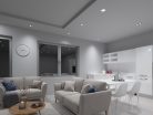 Kanlux Gx5,3, 12V, IP20, 90x90 mm, ezüst, üveg házas, szögletes mennyezeti spot lámpatest, MORTA