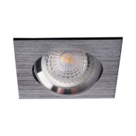   Kanlux Gx5,3, 12V, IP20, Ø82 mm, eloxált fekete, alumínium házas, szögletes, 30°-ban állítható mennyezeti spot lámpatest, GWIEN