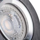Kanlux Gx5,3, 12V, IP20, Ø82 mm, eloxált fekete, alumínium házas, kerek, 30°-ban állítható mennyezeti spot lámpatest, GWIEN